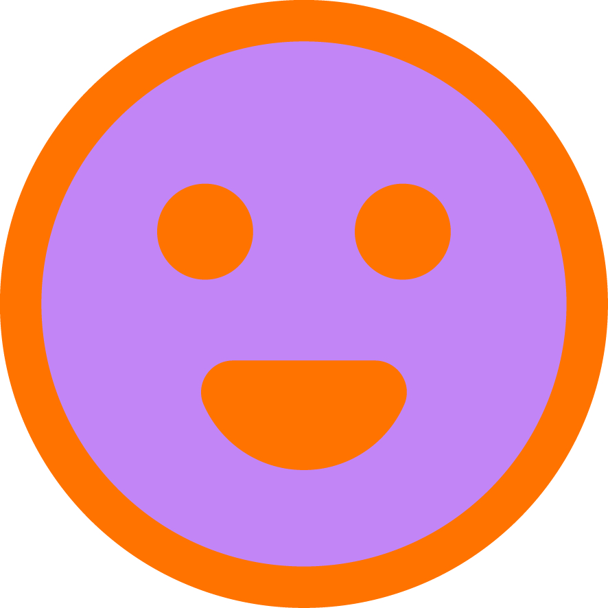 Magneet Smiley Lila GM decoratie